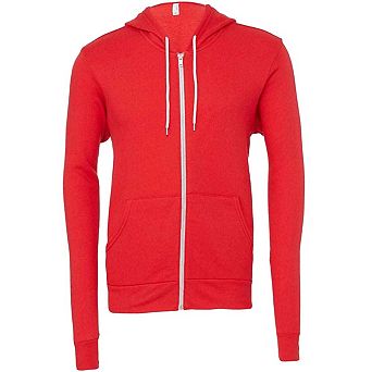 Bella + Canvas Unisex Adult Fleece Full Zip Hoodie