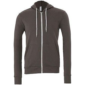 Bella + Canvas Unisex Adult Fleece Full Zip Hoodie