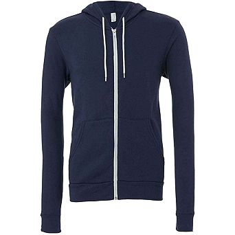 Bella + Canvas Unisex Adult Fleece Full Zip Hoodie