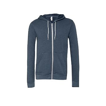Bella + Canvas Unisex Adult Fleece Full Zip Hoodie