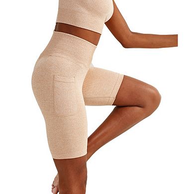 TriDri Womens/Ladies Melange Melange Seamless 3D Cycling Shorts