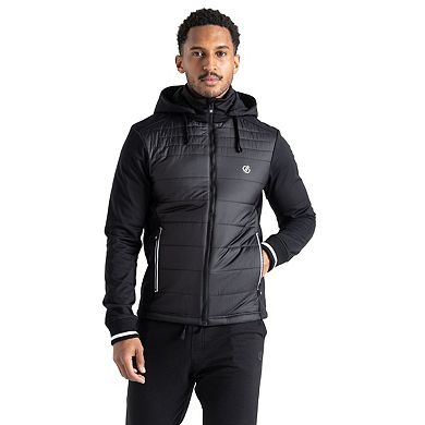 Dare 2B Mens Hooded Padded Full Zip Hybrid Jacket