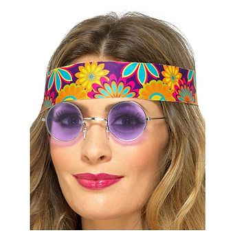 Smiffys Unisex Adult Hippie Costume Sunglasses