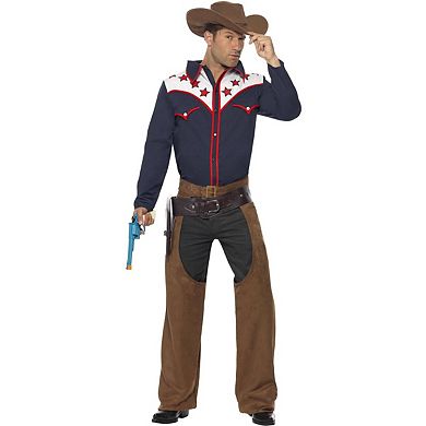 Smiffys Unisex Adult Rodeo Cowboy Costume Set