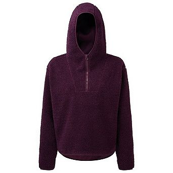 TriDri Womens/Ladies Sherpa Fleece Quarter Zip Hoodie