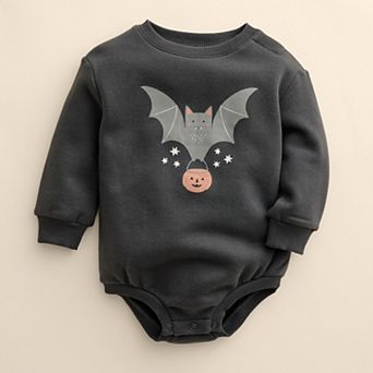 Baby Little Co. by Lauren Conrad Halloween Long Sleeve Ringer Bubble Bodysuit