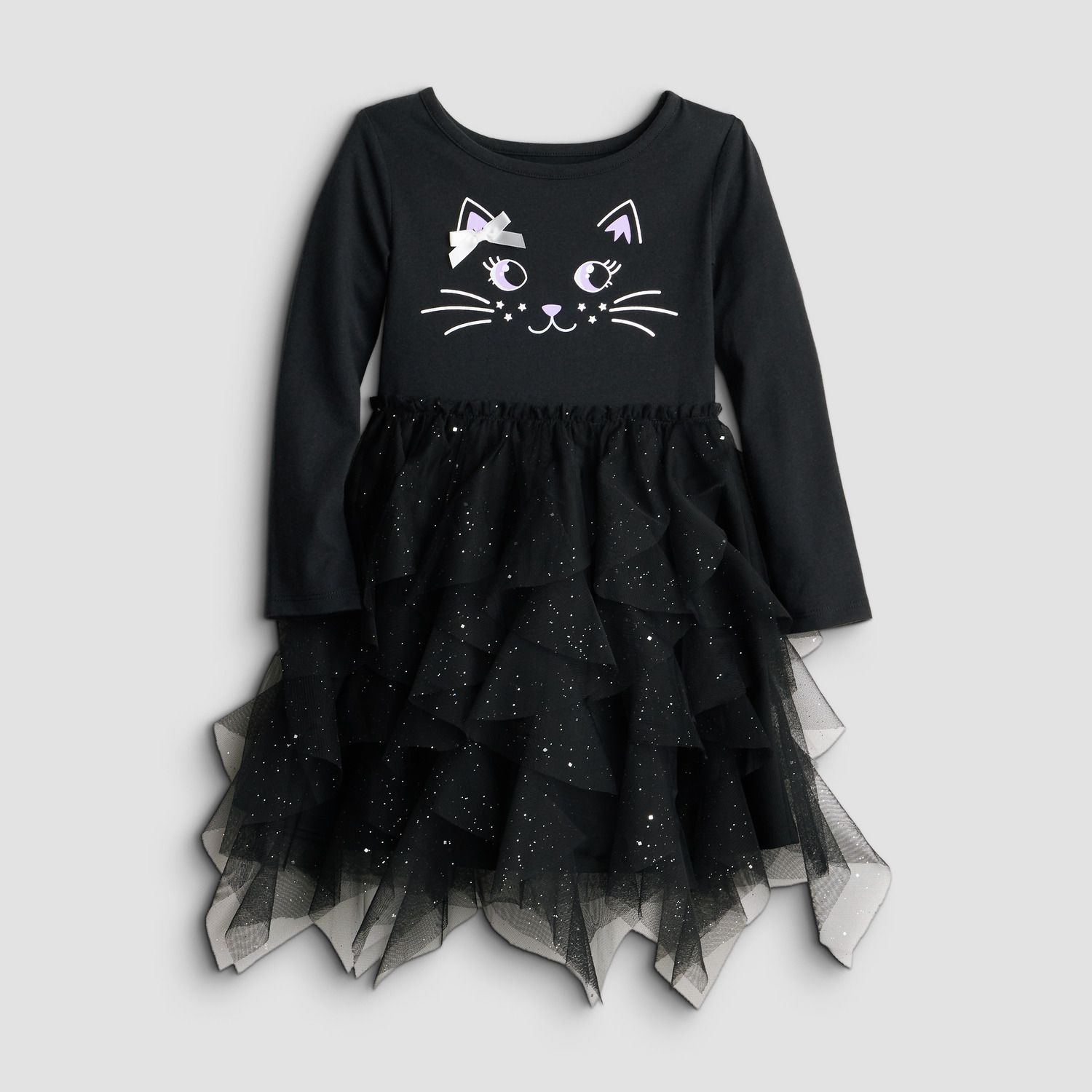 Платье Jumping Beans® Cascading Ruffle Tutu Dress для девочек-малышей, цвет: Чёрный