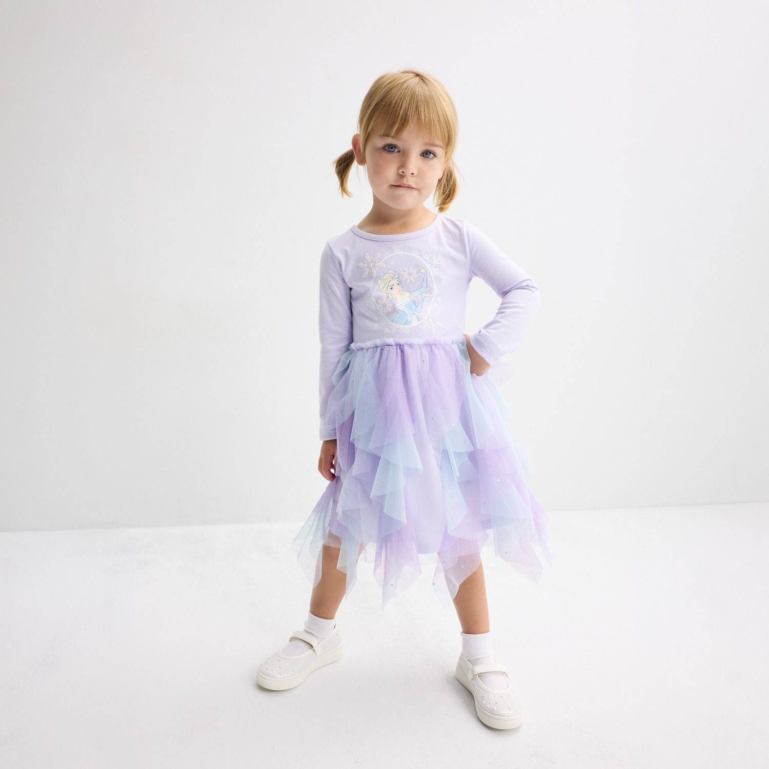 Платье Disney's / Jumping Beans® Elsa Cascading Ruffle Tutu для девочек-малышей — фото 1