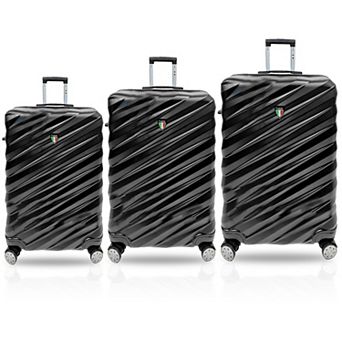 TUCCI Italy Storto 3 pc Hardside Spinner Luggage Set