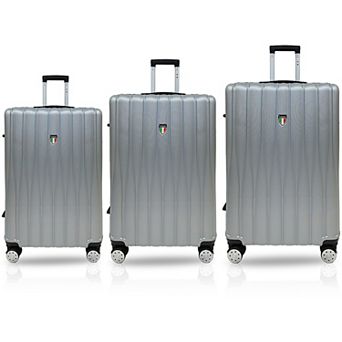 TUCCI Italy Baratro 3 pc Hardside Spinner Luggage Set