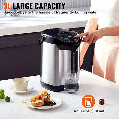 Instant Hot Water Dispenser with Stainless Steel Liner, Child Lock, and 680W Heating
