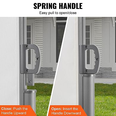 Outdoor Retractable Side Awning Privacy Screen for Patio Balcony Wind and Sun Blocking 5.9 x 19.6 ft