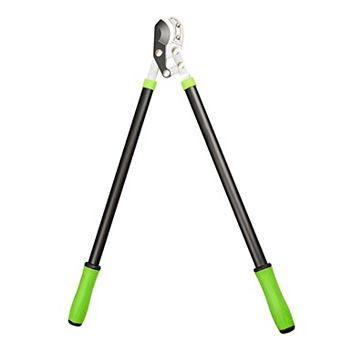 Pruning Lopper with Steel Blade for Yard and Landscape Maintenance - Black
