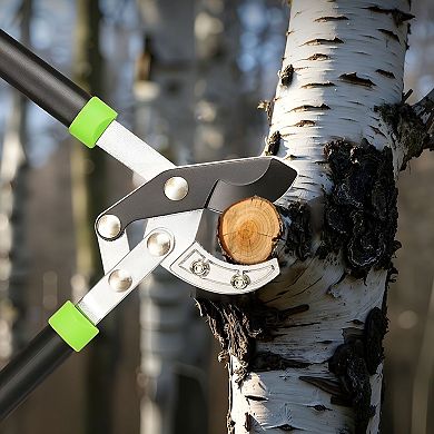 Pruning Lopper with Steel Blade for Yard and Landscape Maintenance - Black