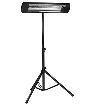Infrared Heater with Remote Control and Even Heat Distribution - Black