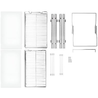 2-Tier Pull-Out Cabinet Organizer Shelf Sliding Chrome Storage for Under Sink Cabinets