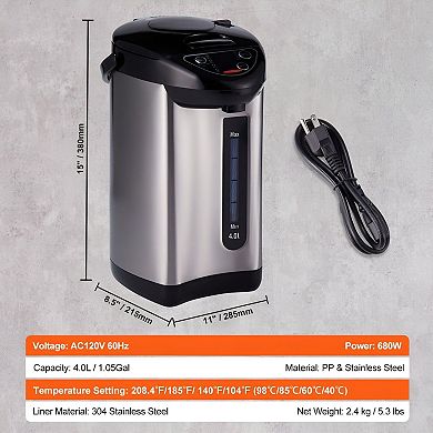 Countertop Hot Water Maker with Auto, Manual, and Cup Switch Dispensing Modes
