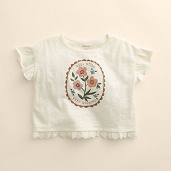 Baby & Toddler Girl Little Co. by Lauren Conrad Organic Lace Hem Tee