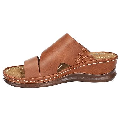 Easy Street Larrain Women's Wedge Slide Sandals
