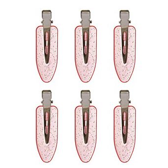 Decorative Hair Sectioning Clips with Metal Alligator Clamp for Everyday Hold 6 pc Set 2.3x0.7in