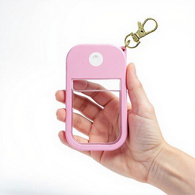 Silicone Hand Sanitizer Holder Sleeve with Keychain Clip for Travel and Everyday Use 2-Piece Set