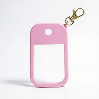 Silicone Hand Sanitizer Holder Sleeve with Keychain Clip for Travel and Everyday Use 2 pc Set
