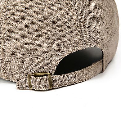 Womens Linen Cotton Flat Cap Lightweight Breathable Newsboy Style Hat