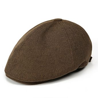 Womens Linen Cotton Flat Cap Lightweight Breathable Newsboy Style Hat