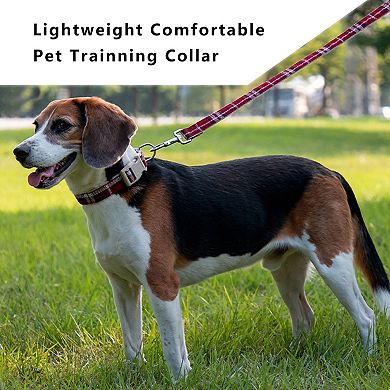 Dog Collar Adjustable Lightweight Comfort Cotton-Linen Pet Collars for All Breeds