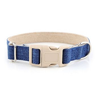 Dog Collar Adjustable Lightweight Comfort Cotton-Linen Pet Collars for All Breeds