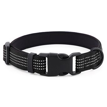 Dog Collar Reflective Soft Padded Adjustable Comfort Nylon Collars for All Breeds
