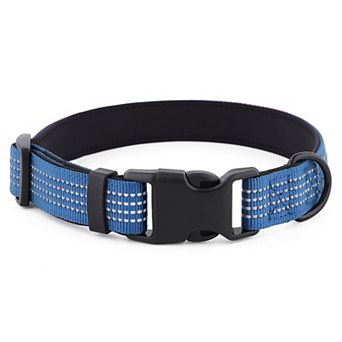 Dog Collar Reflective Soft Padded Adjustable Comfort Nylon Collars for All Breeds