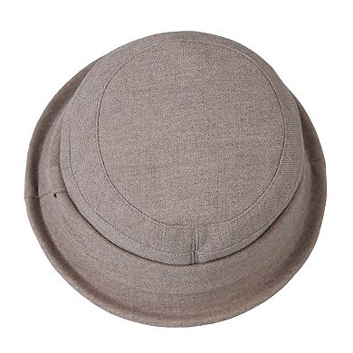 Womens Soft Structured Cloche Hat with Classic Side Band