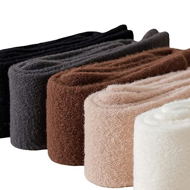 Plush Over The Knee High Elasticity Solid Color Thermal Socks