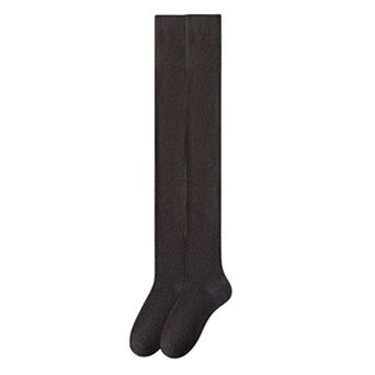 Plush Over The Knee High Elasticity Solid Color Thermal Socks