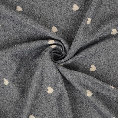 Heart Pattern Reversible Warm Scarf Soft Double Sided Winter Wrap