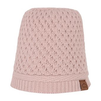 Womens Knit Beanie Hat with Ponytail Opening Soft Slouchy Winter Cap