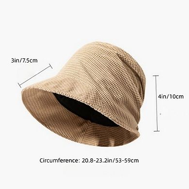 Textured Soft Bucket Hat with Foldable Brim Relaxed Fit and Lightweight Fabric Design
