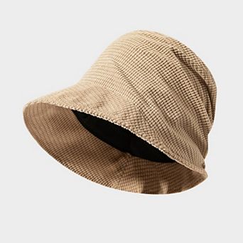 Textured Soft Bucket Hat with Foldable Brim Relaxed Fit and Lightweight Fabric Design