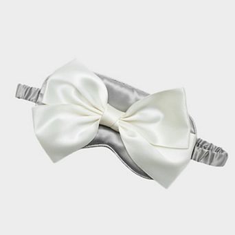 Satin Sleep Mask with Oversized Bow Detail and Elastic Comfort Fit