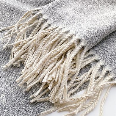 Womens Soft Winter Scarf with Fringe Detail Warm Lightweight Wrap