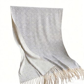 Womens Soft Winter Scarf with Fringe Detail Warm Lightweight Wrap