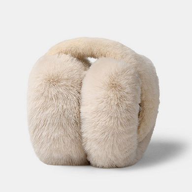 Plush Faux Fur Ear Muffs with Padded Ear Cushions and Soft Wraparound Design