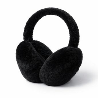 Plush Faux Fur Ear Muffs with Padded Ear Cushions and Soft Wraparound Design