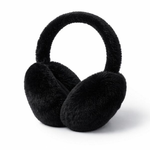 Plush Faux Fur Ear Muffs with Padded Ear Cushions and Soft