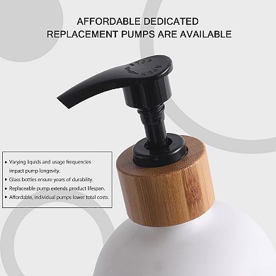 Great Ambitions Soap Dispenser Set,Contains Hand and Dish Soap Dispenser,Suitable for Kitchen Decor