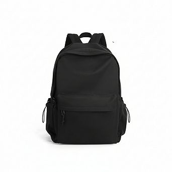 AKSZRI Waterproof Lightweight School Backpack for Women & Teens - Black