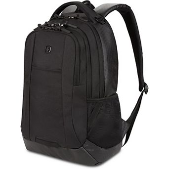 AKSZRI 16" Laptop Backpack in Black Hex - Gear Attachments, Multiple Pockets & Padded Straps