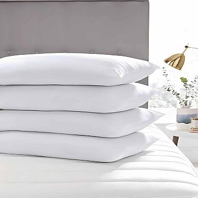 Great Ambitions Flat Soft Bed Pillows Set of 2 Pk for Sleeping 20"x26"Skin Friendly Machine Washable