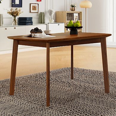 Merax 47 Inch Mid Century Modern Dining Table, Rectangular Dinette Table